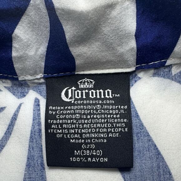 Men’s Corona button-up shirt Size M (38/40) - Picture 4 of 6